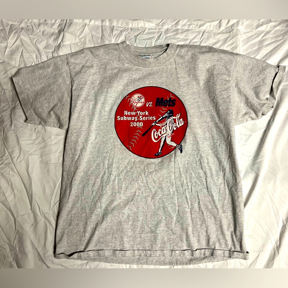 Vintage 2000 Subway Series NY Mets vs NY Yankees Coca-Cola T shirt